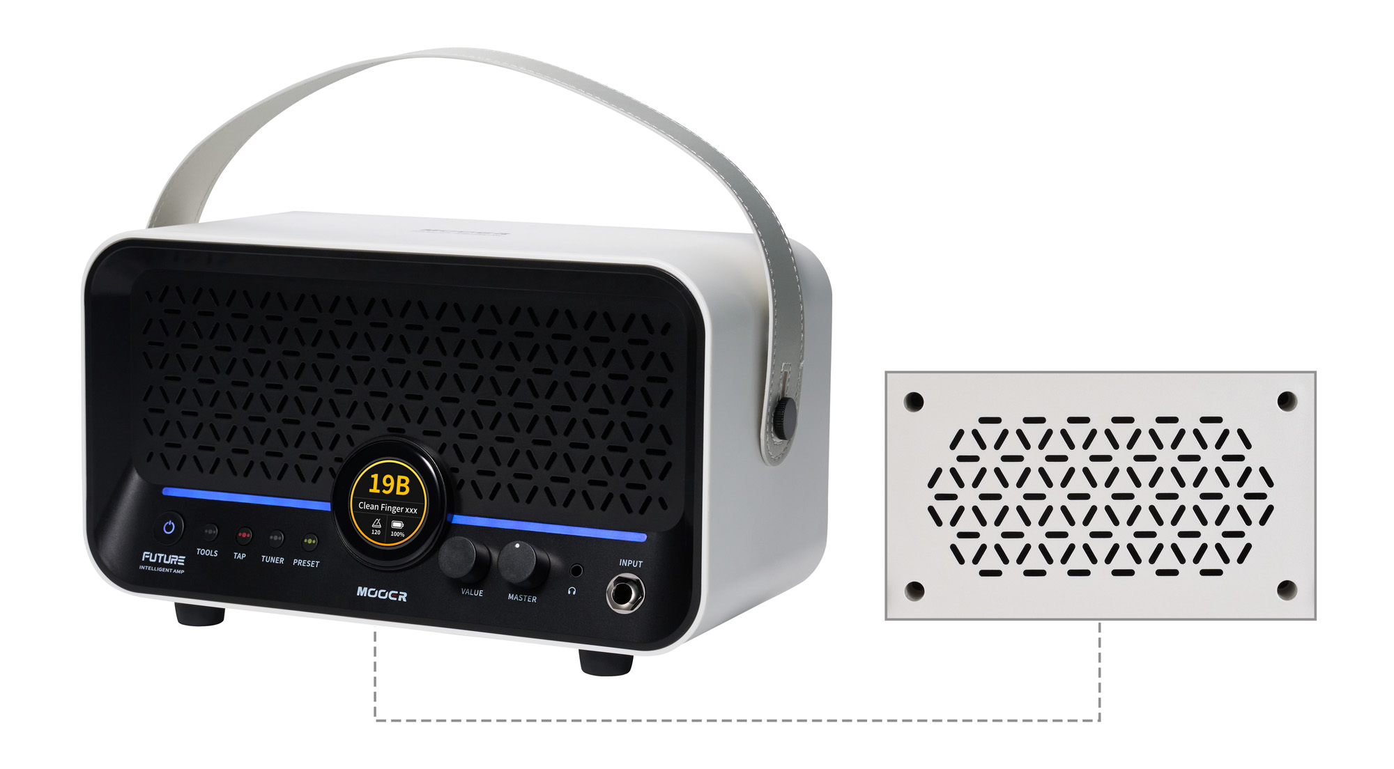 Mooer F15i Li 15w 2x2 Whte - Electric guitar combo amp - Variation 3