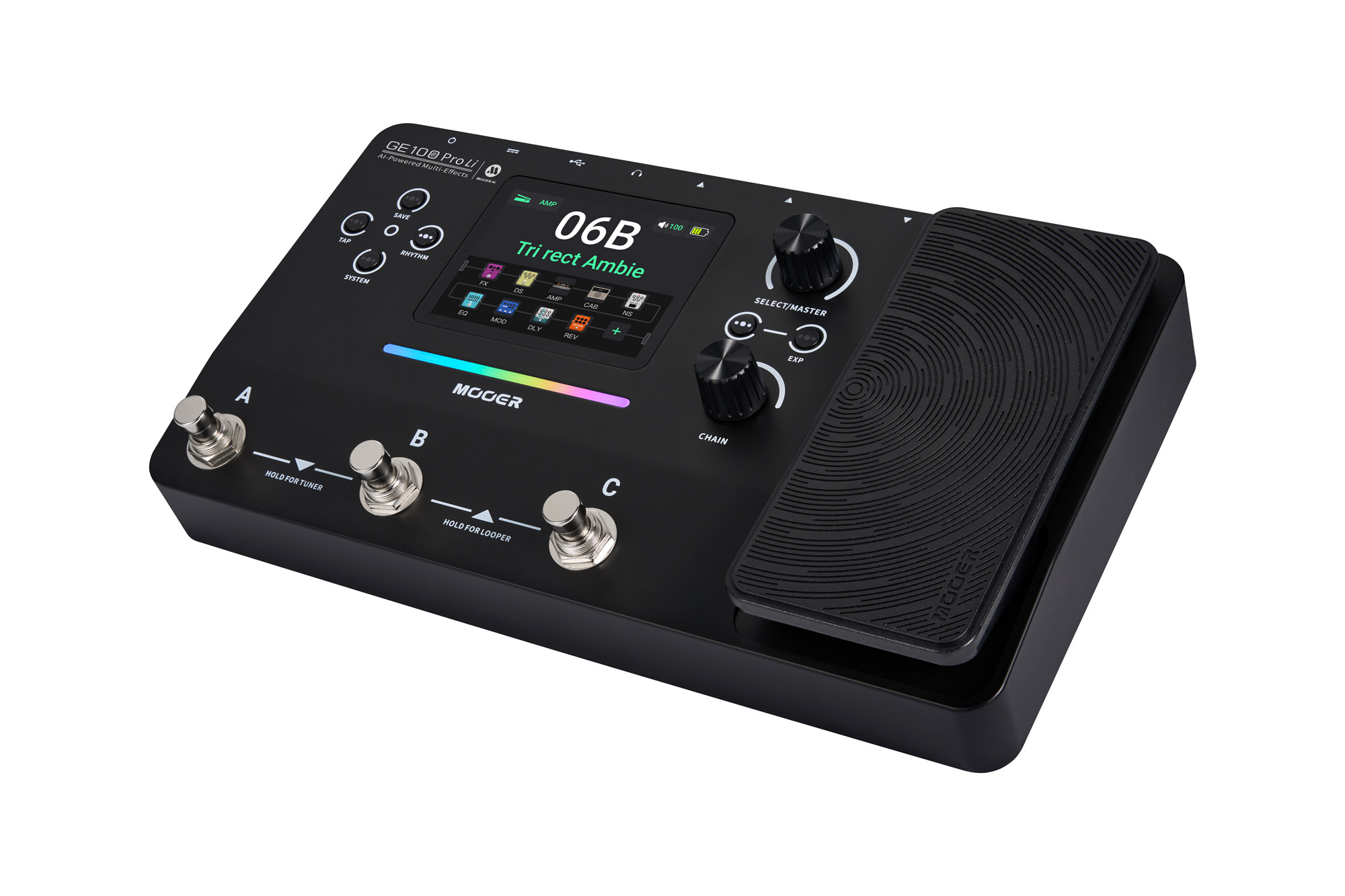 Mooer Ge100 Pro Li - Multieffect for electric guitar - Variation 2