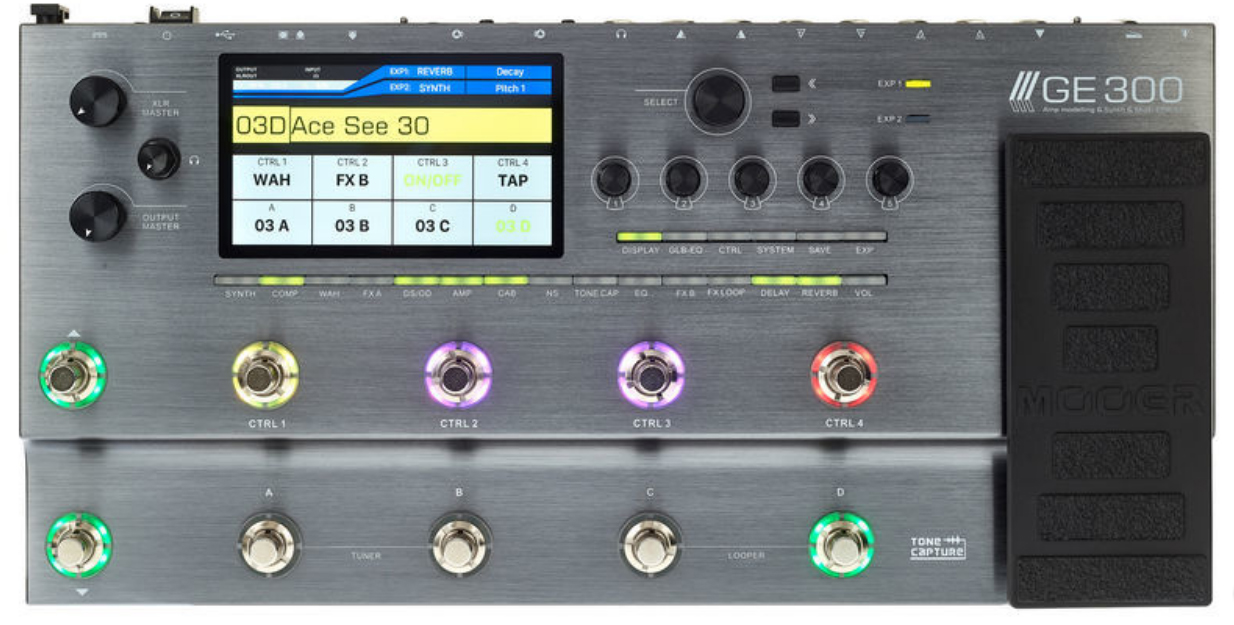 Mooer Ge300 Amp Modelling & Synth & Multi Effects - Guitar amp modeling simulation - Variation 1