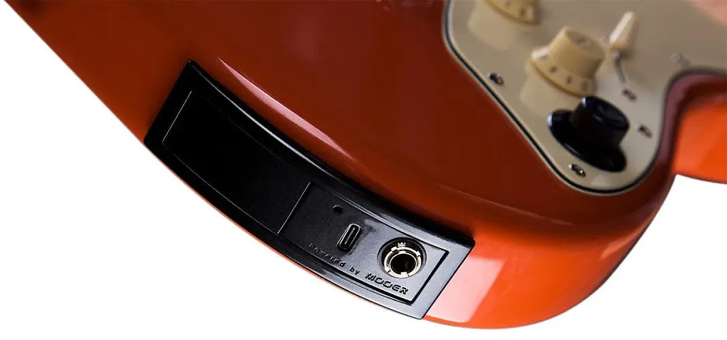 Mooer Gtrs P800 Pro Intelligent Guitar Hss Trem Rw - Fiesta Red - Modeling guitar - Variation 3