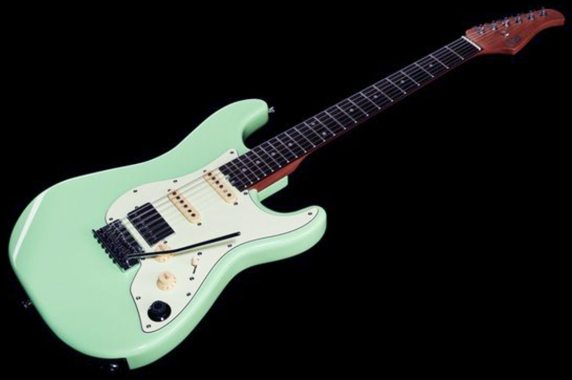 Mooer Gtrs S800 Hss Trem Rw - Surf Green - Modeling guitar - Variation 2