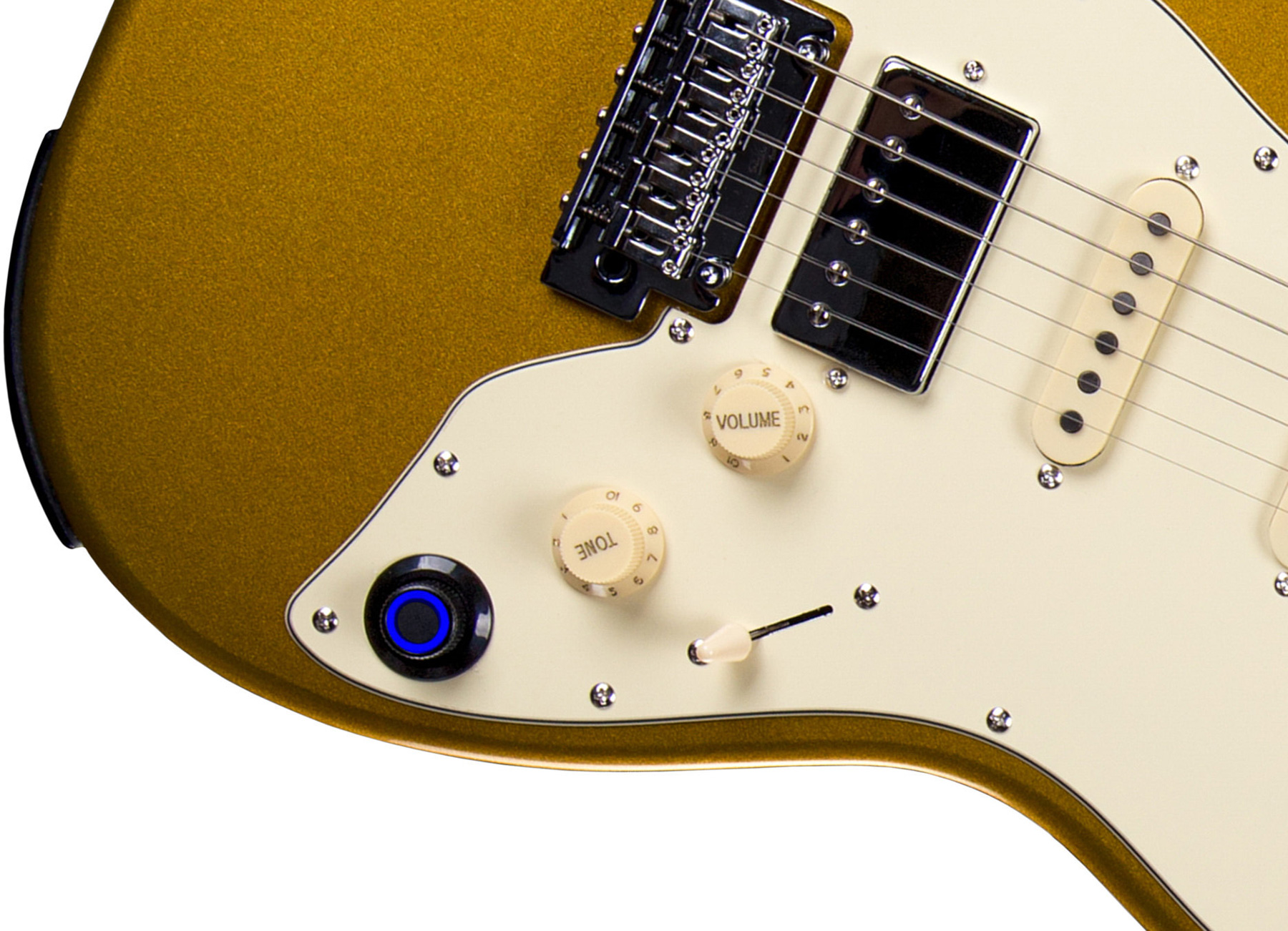 Mooer Gtrs S800 Hss Trem Rw - Gold - Modeling guitar - Variation 2