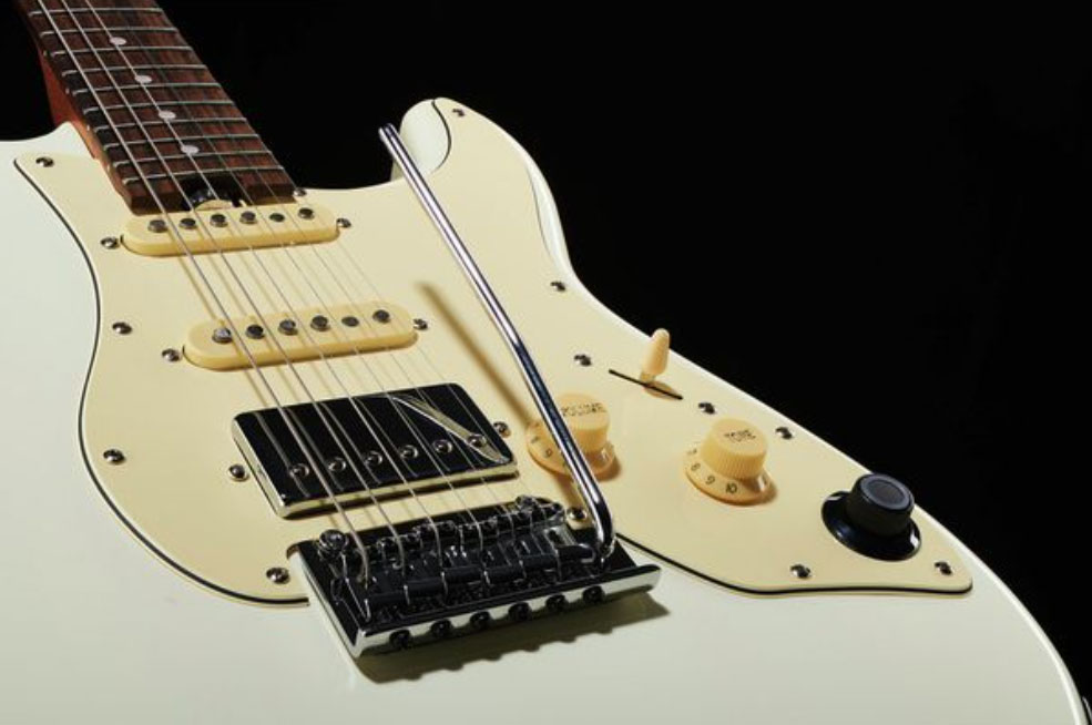 Mooer Gtrs S800 Hss Trem Rw - Vintage White - Modeling guitar - Variation 3