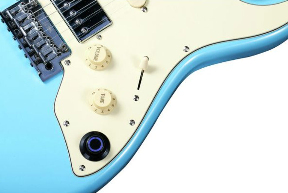 Mooer Gtrs S801 Hss Trem Mn - Sonic Blue - Modeling guitar - Variation 2
