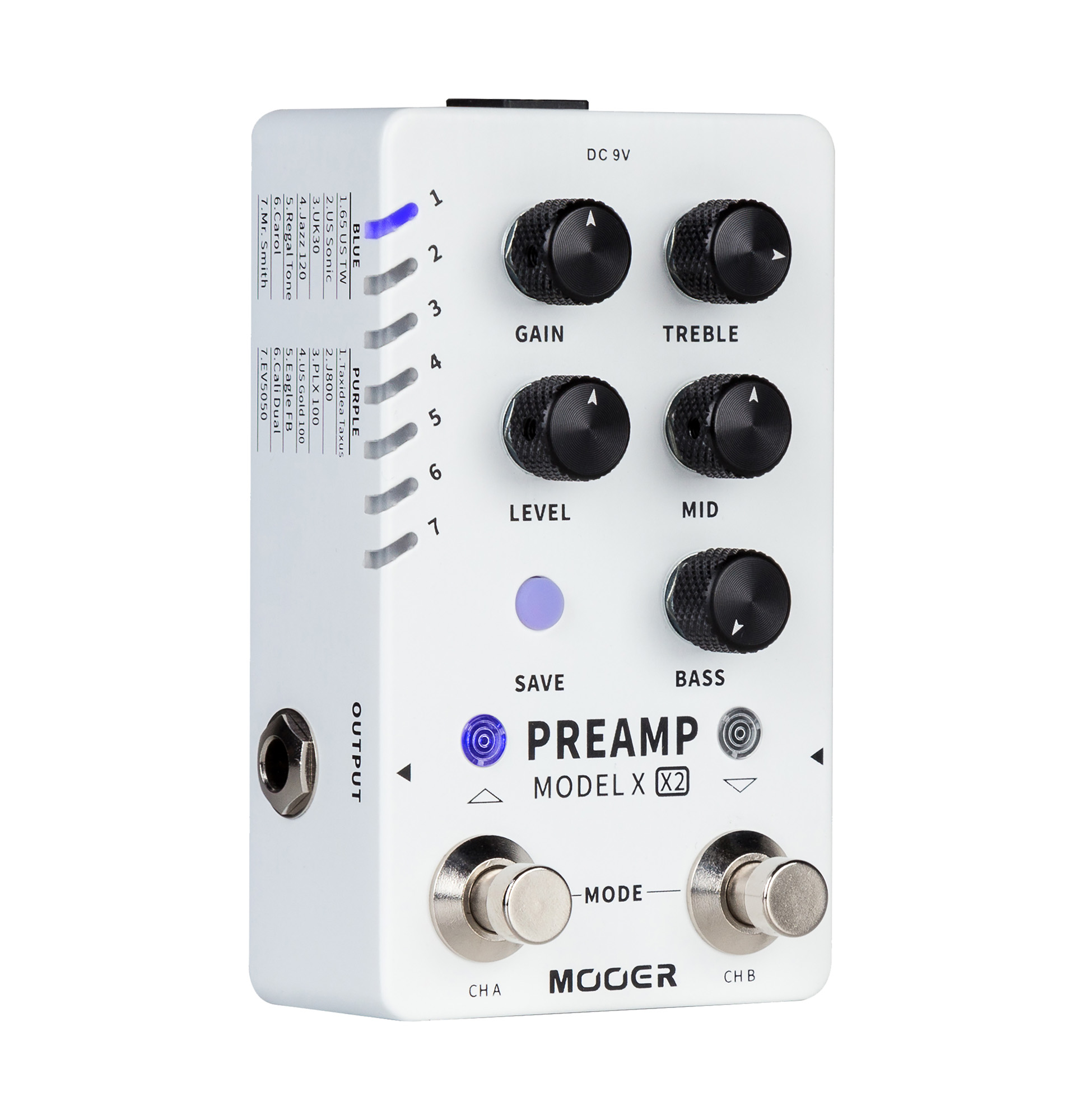 Mooer Preamp Model X2 - Electric guitar preamp - Variation 1
