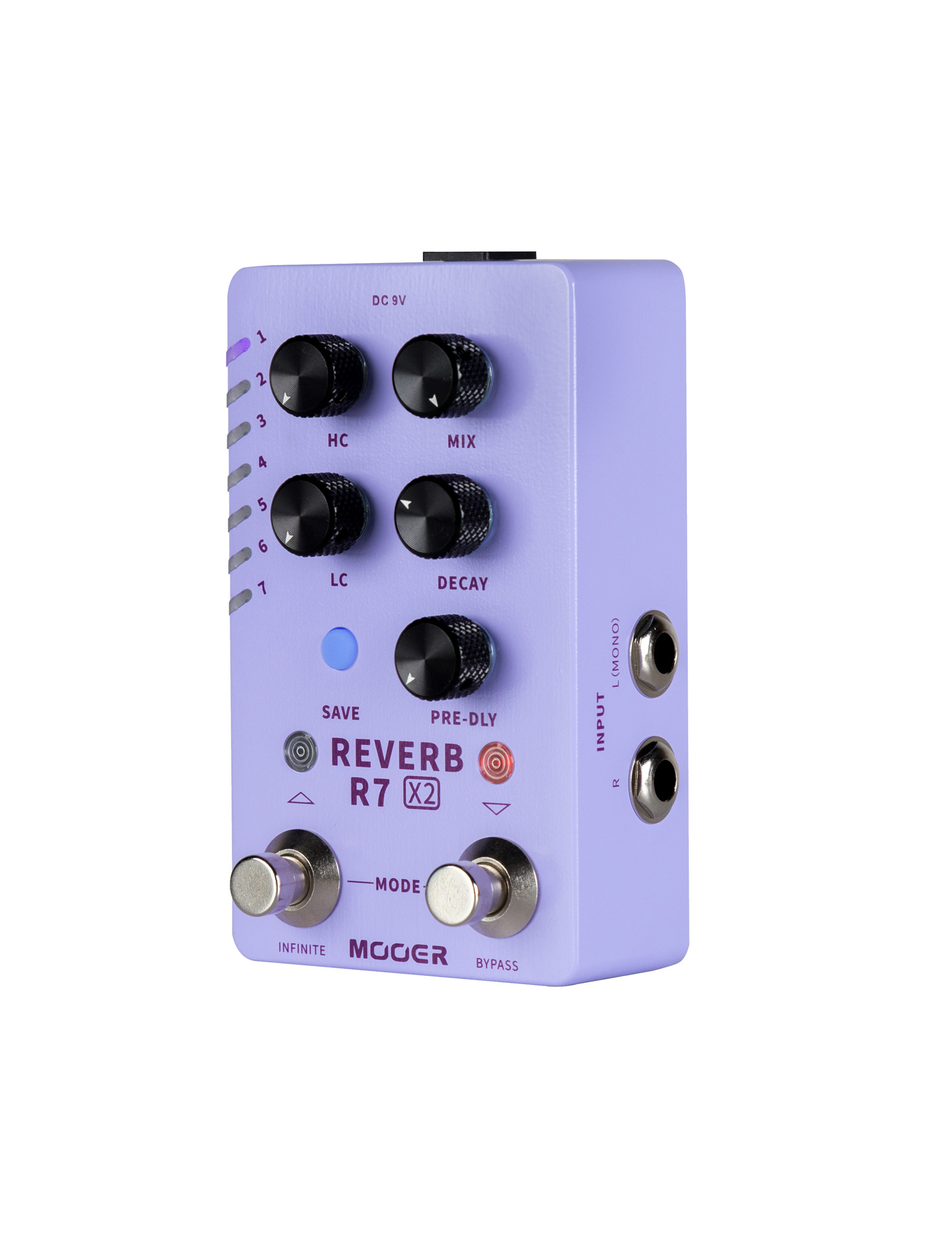 Mooer R7x2 Reverb - Reverb, delay & echo effect pedal - Variation 2