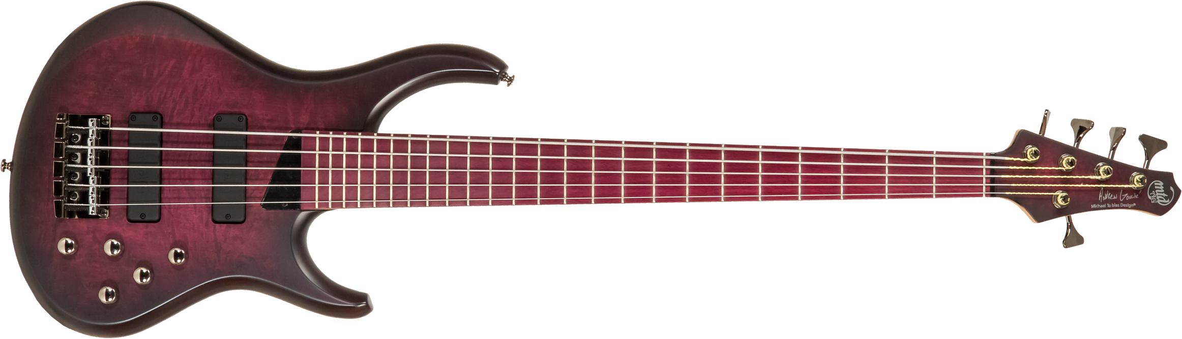 Mtd Andrew Gouche Kag5ph-ag Kingston Signature 5c Active Bartolini Pur - Ag Burst - Solid body electric bass - Main picture