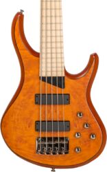 Solid body electric bass Mtd Kingston KZ5MP 5-String - Satin amber