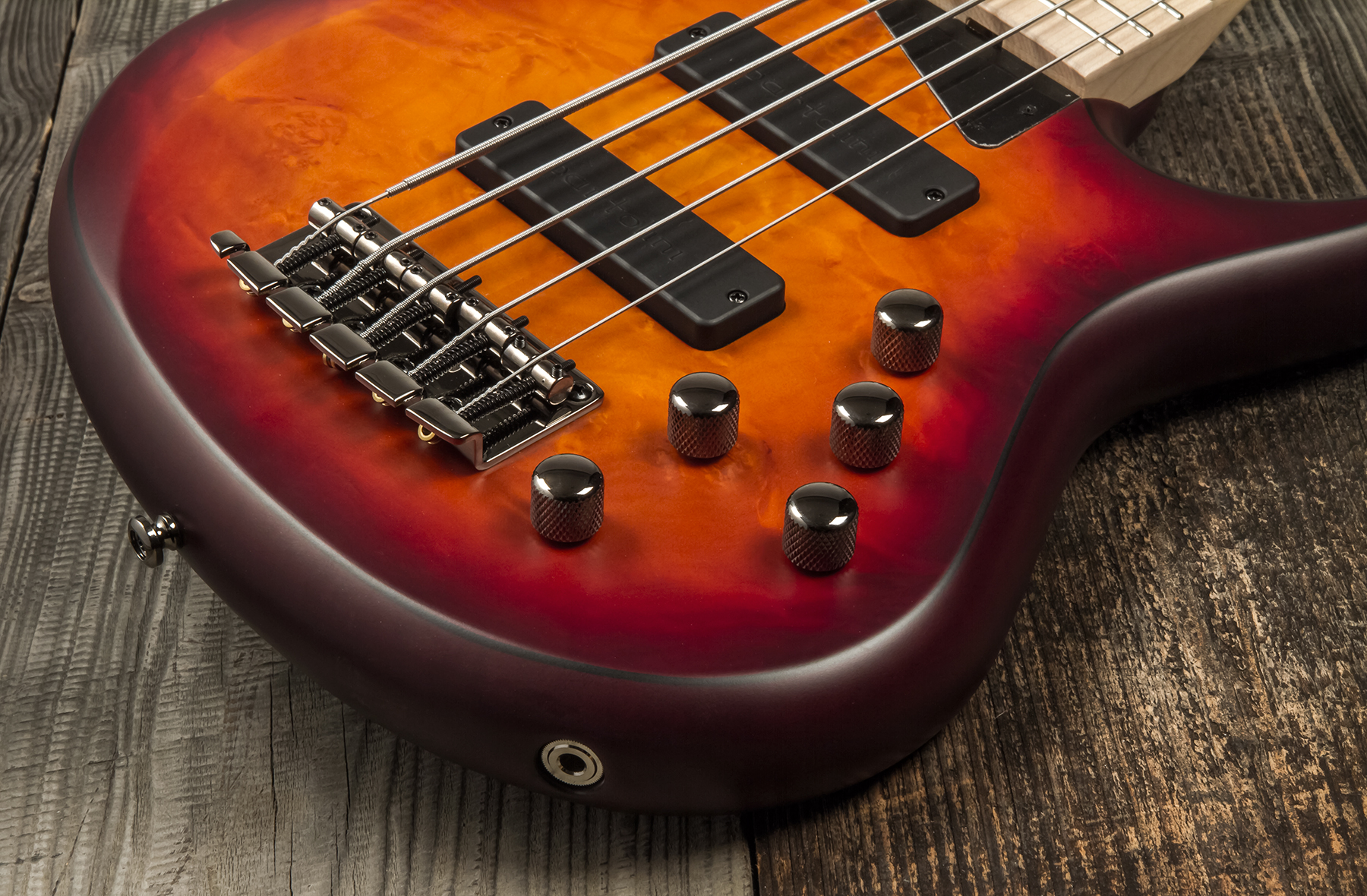 Mtd Kzx5mp-dcb Kingston 5c Active Bartolini Mn - Dark Cherry Burst - Solid body electric bass - Variation 3