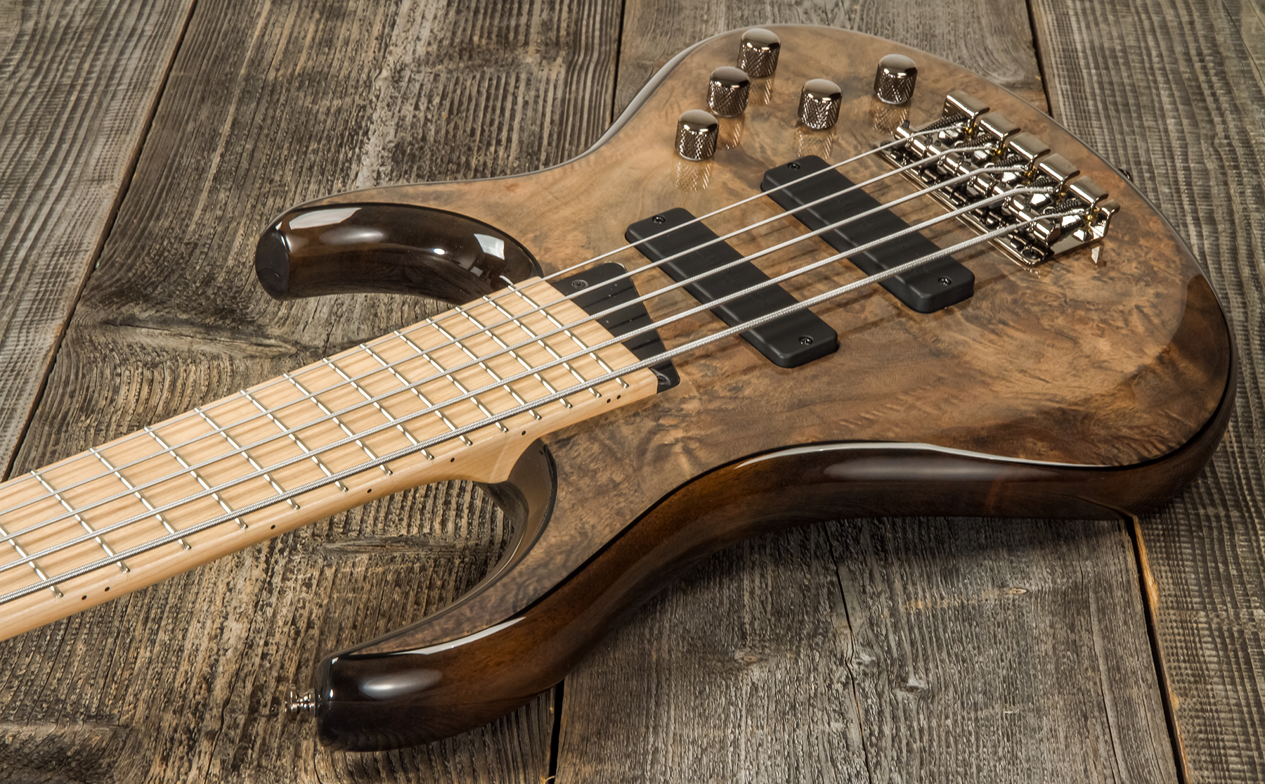 Mtd Kzx5mp-mo Kingston 5c Active Bartolini Mn - Mocha - Solid body electric bass - Variation 2