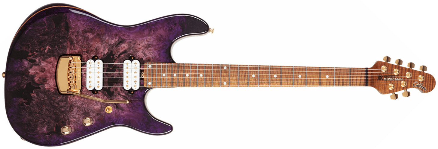 Music Man Jason Richardson 6 Cutlass Signature 6c 2h Trem Mn - Majora Purple - Str shape electric guitar - Main picture
