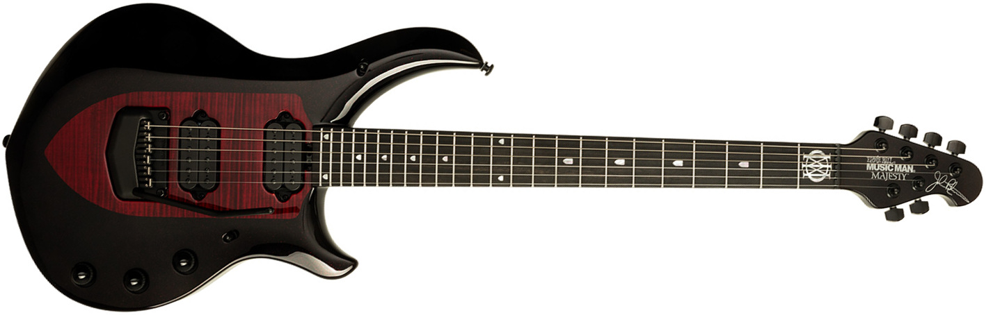 Music Man John Petrucci Majesty 6 Signature 2h Dimarzio Piezo Trem Eb - Sanguine Red - Metal electric guitar - Main picture