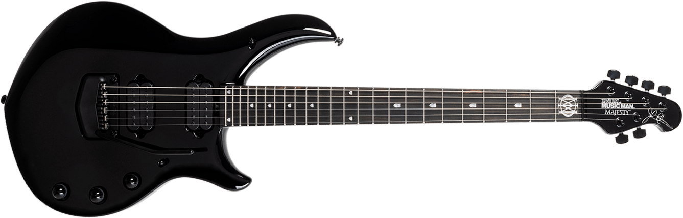 Music Man John Petrucci Majesty 6 Signature 2h Dimarzio Piezo Trem Eb +etui - Dark Side - Signature electric guitar - Main picture