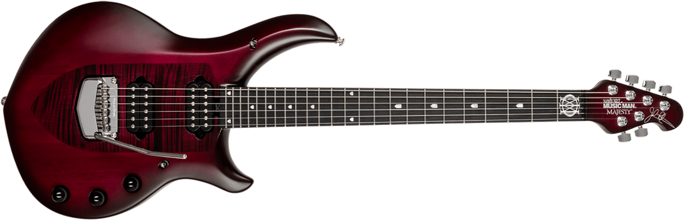 Music Man John Petrucci Majesty 6 Signature 2h Dimarzio Piezo Trem Eb +housse - Amaranth - Signature electric guitar - Main picture