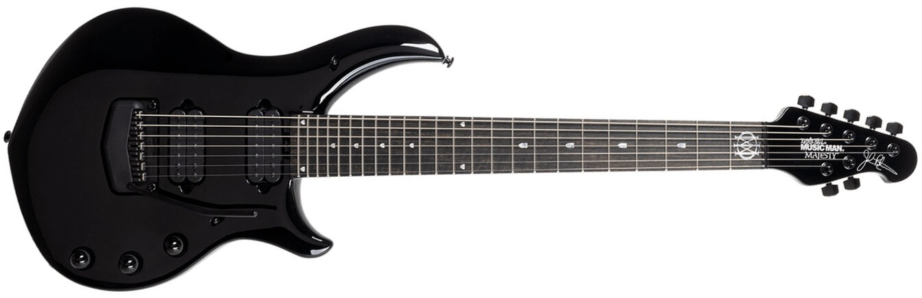 Music Man John Petrucci Majesty 7c Signature 2h Dimarzio Piezo Trem Eb +etui - Dark Side - Signature electric guitar - Main picture