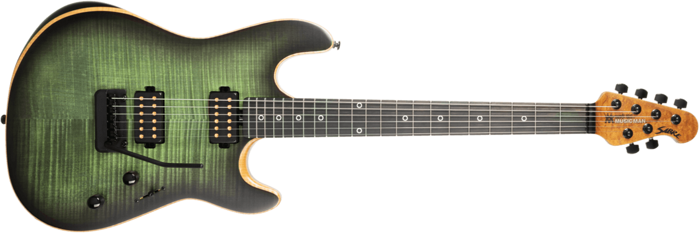 Music Man Rabea Massad Sabre Signature 2h Trem Eb - Emerald Hill Burst - Signature electric guitar - Main picture
