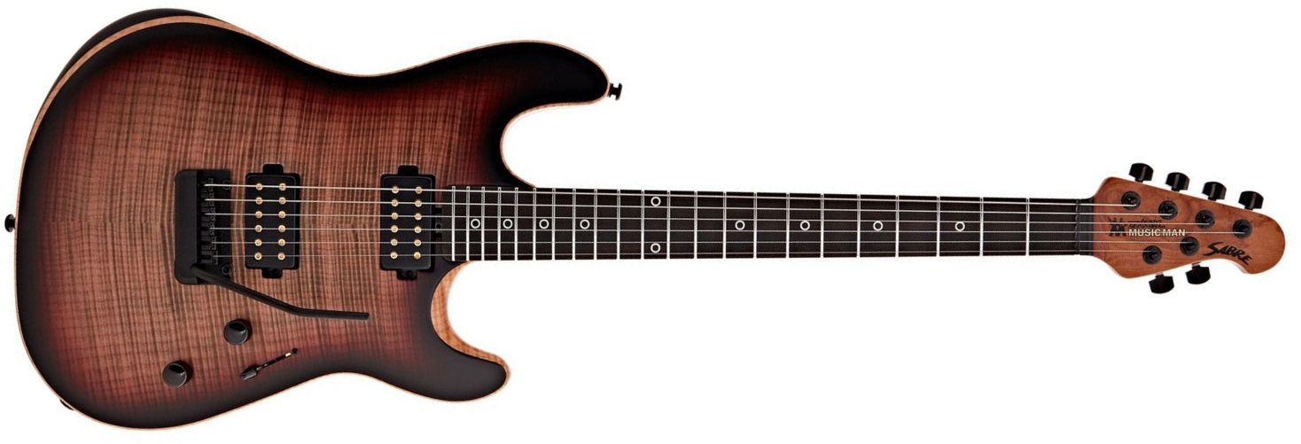 Music Man Rabea Massad Sabre Signature 2h Trem Eb - Vileblood Burst - Signature electric guitar - Main picture