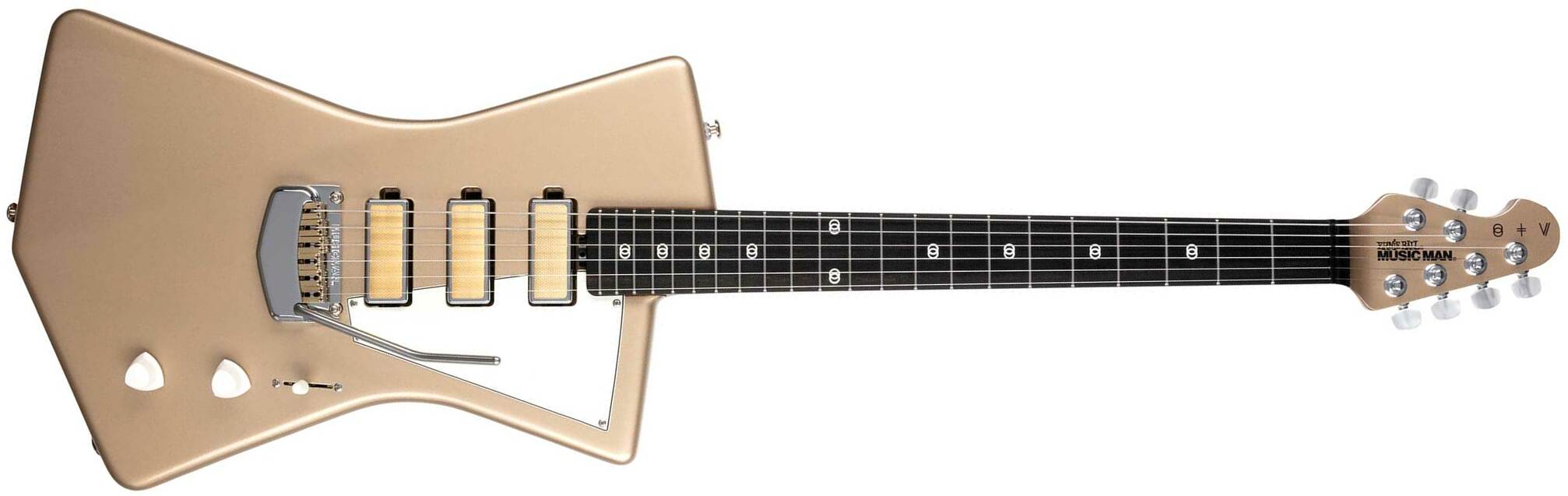 Music Man St Vincent Goldie 3h Trem Eb - Cashmere - Retro rock electric guitar - Main picture