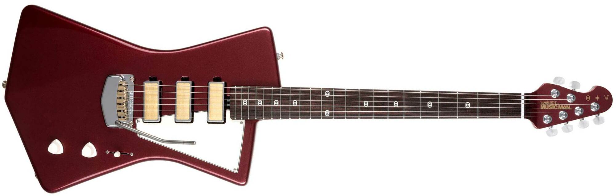 Music Man St Vincent Goldie 3h Trem Rw +housse - Velveteen - Retro rock electric guitar - Main picture