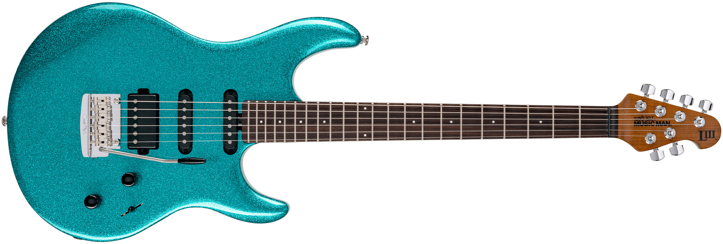 Music Man Steve Lukather Luke Iii 3 Hss Signature Trem Rw - Ocean Sparkle - Str shape electric guitar - Main picture