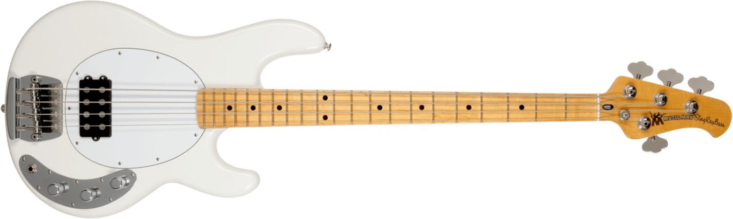 Music Man Stingray Retro 70s Usa Active Mn - White - Solid body electric bass - Main picture