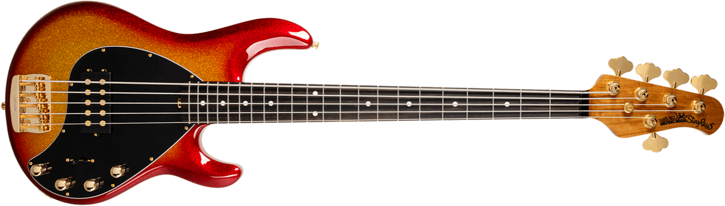 Music Man Stingray Special H 5c Active Eb +housse - Cherry Punch - Solid body electric bass - Main picture