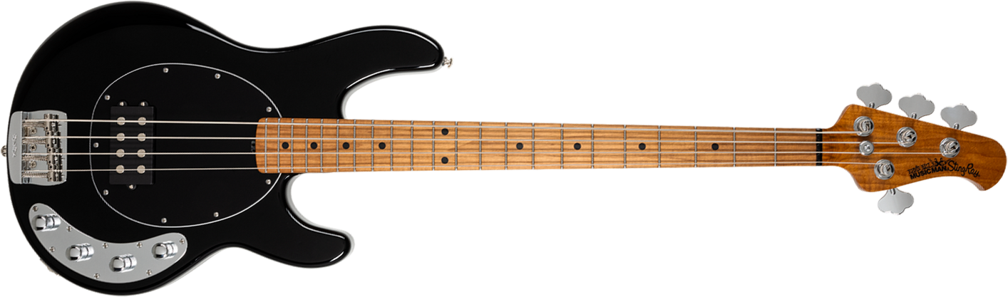 Music Man Stingray Special H Active Mn +housse - Black - Solid body electric bass - Main picture