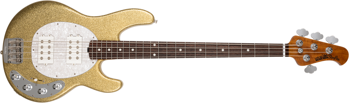Music Man Stingray Special Hh Active Rw +housse - Genius Gold - Solid body electric bass - Main picture