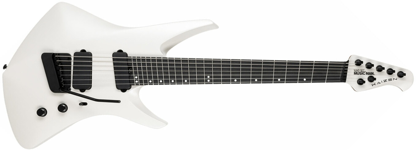 Music Man Tosin Abasi Kaizen 7c Signature Multiscale 2h Trem Eb - Chalk White - Signature electric guitar - Main picture