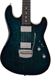 Str shape electric guitar Music man Sabre (USA, EB) - Deep blue burst