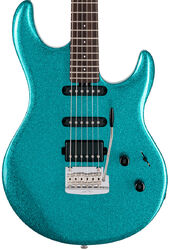 Str shape electric guitar Music man Steve Lukather Luke III HSS - Ocean sparkle
