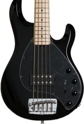 Solid body electric bass Music man Stringray Bass 5 H Cobalt (MN) - Black