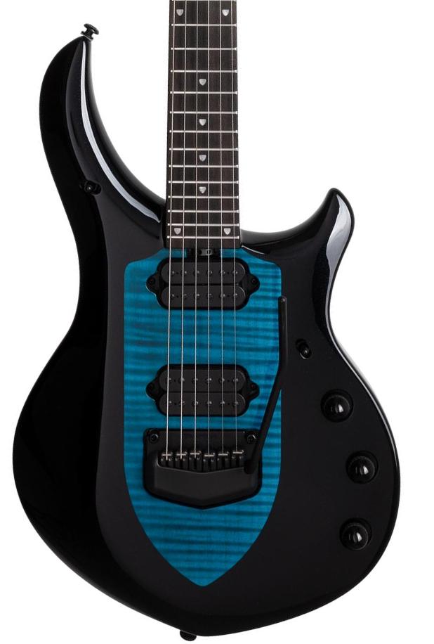 Metal electric guitar Music man John Petrucci Majesty 6 +Gig Bag - Okelani blue