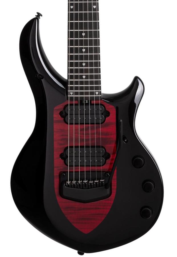 Signature electric guitar Music man John Petrucci Majesty 7 +Gig Bag - Sanguine red