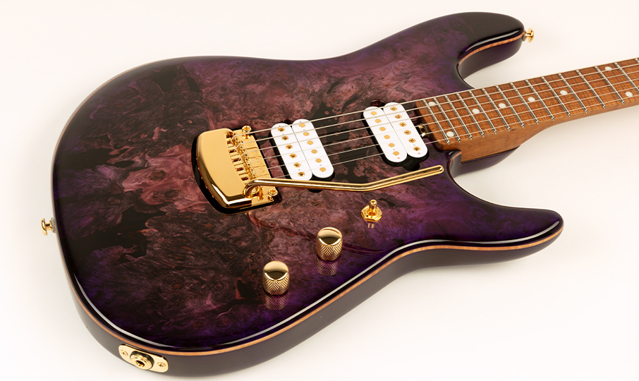 Music Man Jason Richardson 6 Cutlass Signature 6c 2h Trem Mn - Majora Purple - Str shape electric guitar - Variation 2