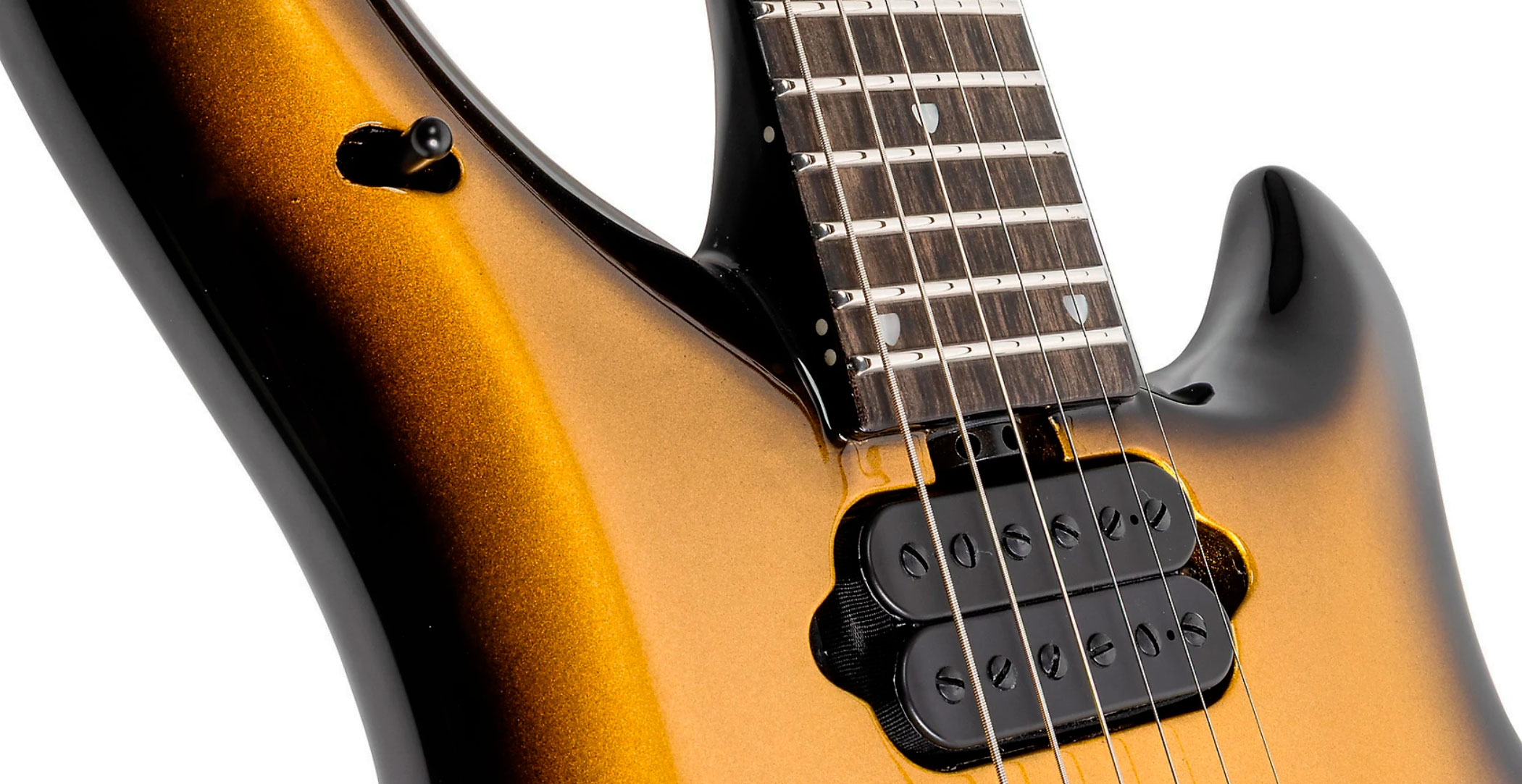 Music Man John Petrucci Majesty 6 Signature 2h Dimarzio Piezo Trem Eb +etui - Gold Eclipse - Signature electric guitar - Variation 5