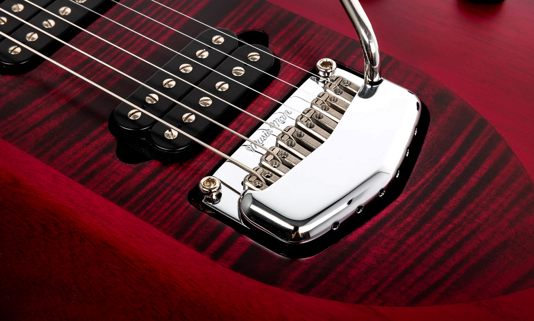 Music Man John Petrucci Majesty 6 Signature 2h Dimarzio Piezo Trem Eb +housse - Amaranth - Signature electric guitar - Variation 3