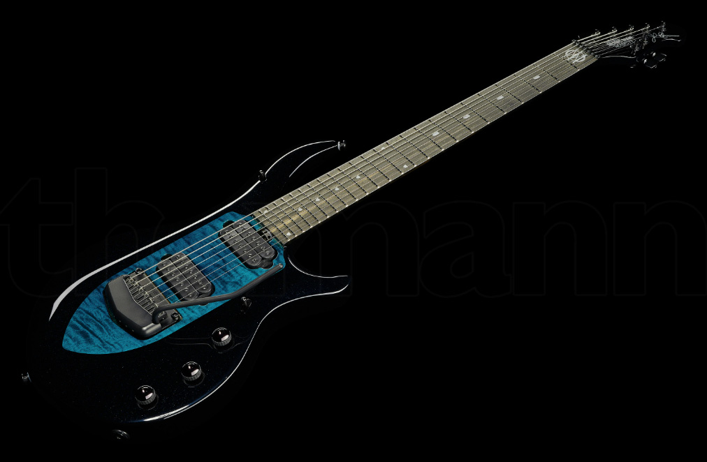 Music Man John Petrucci Majesty 7 Signature 2h Dimarzio Piezo Trem Eb - Okelani Blue - 7 string electric guitar - Variation 2