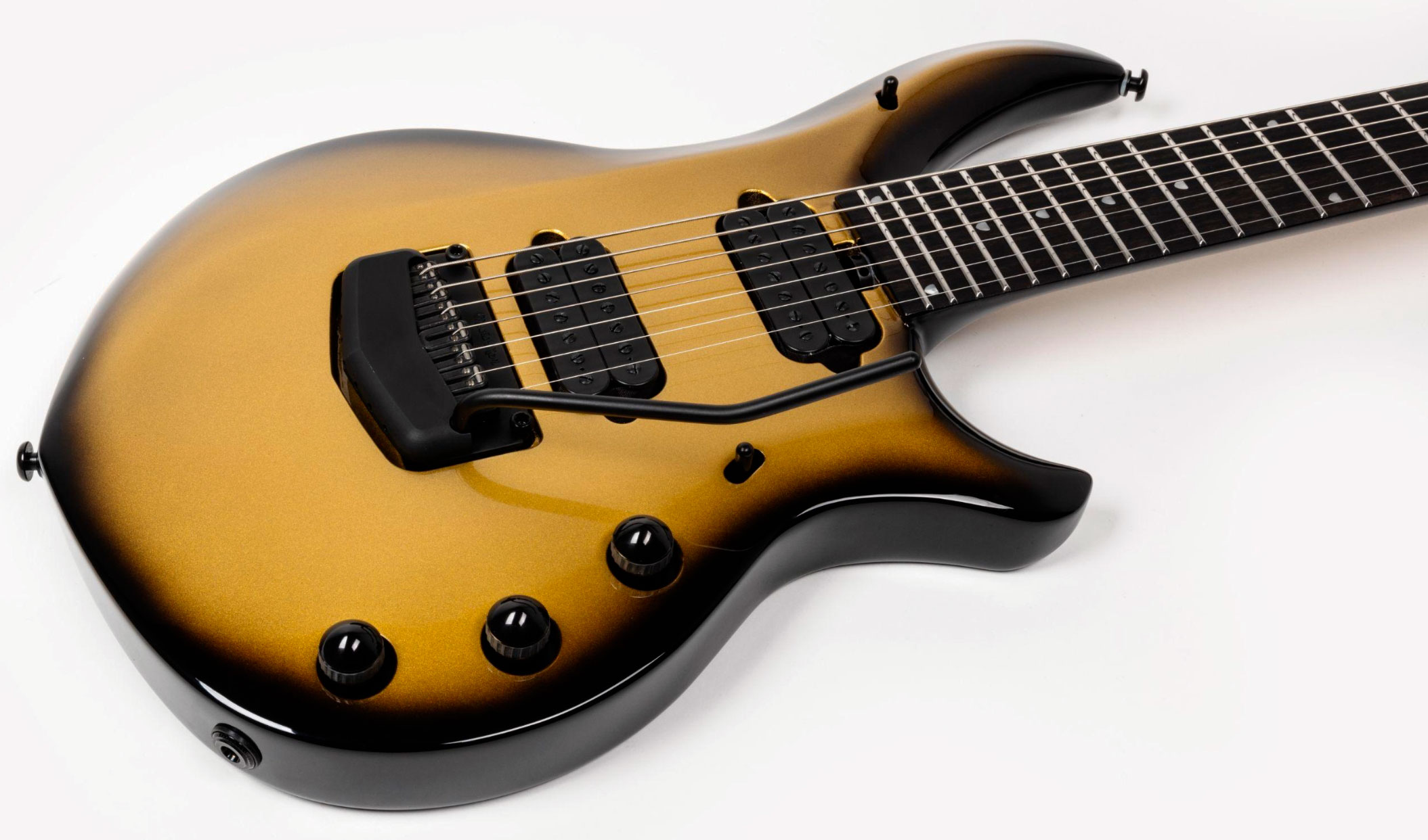 Music Man John Petrucci Majesty 7c Signature 2h Dimarzio Piezo Trem Eb +etui - Gold Eclipse - Signature electric guitar - Variation 4