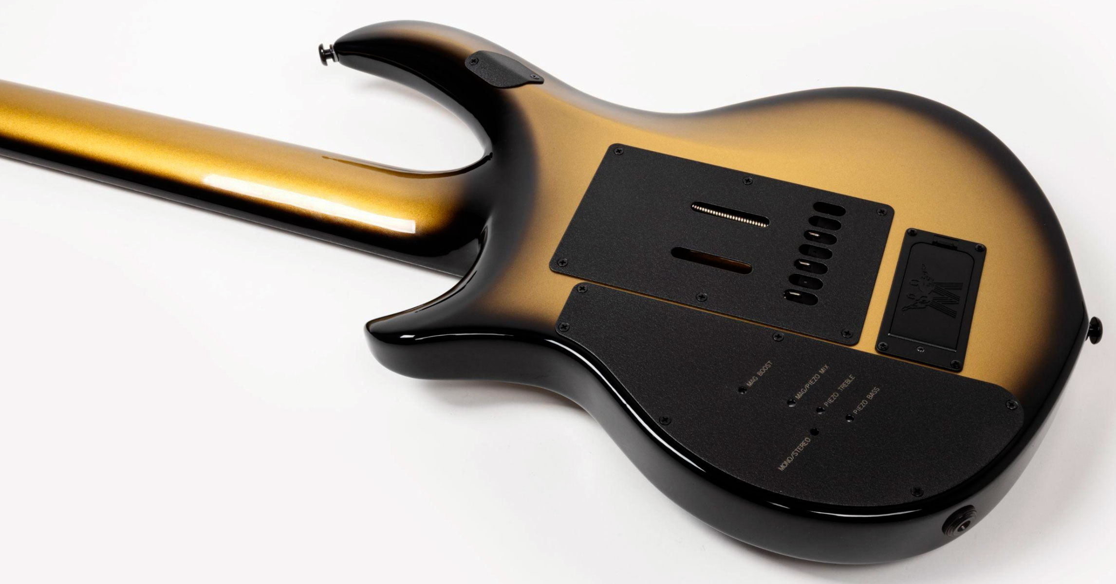 Music Man John Petrucci Majesty 7c Signature 2h Dimarzio Piezo Trem Eb +etui - Gold Eclipse - Signature electric guitar - Variation 5