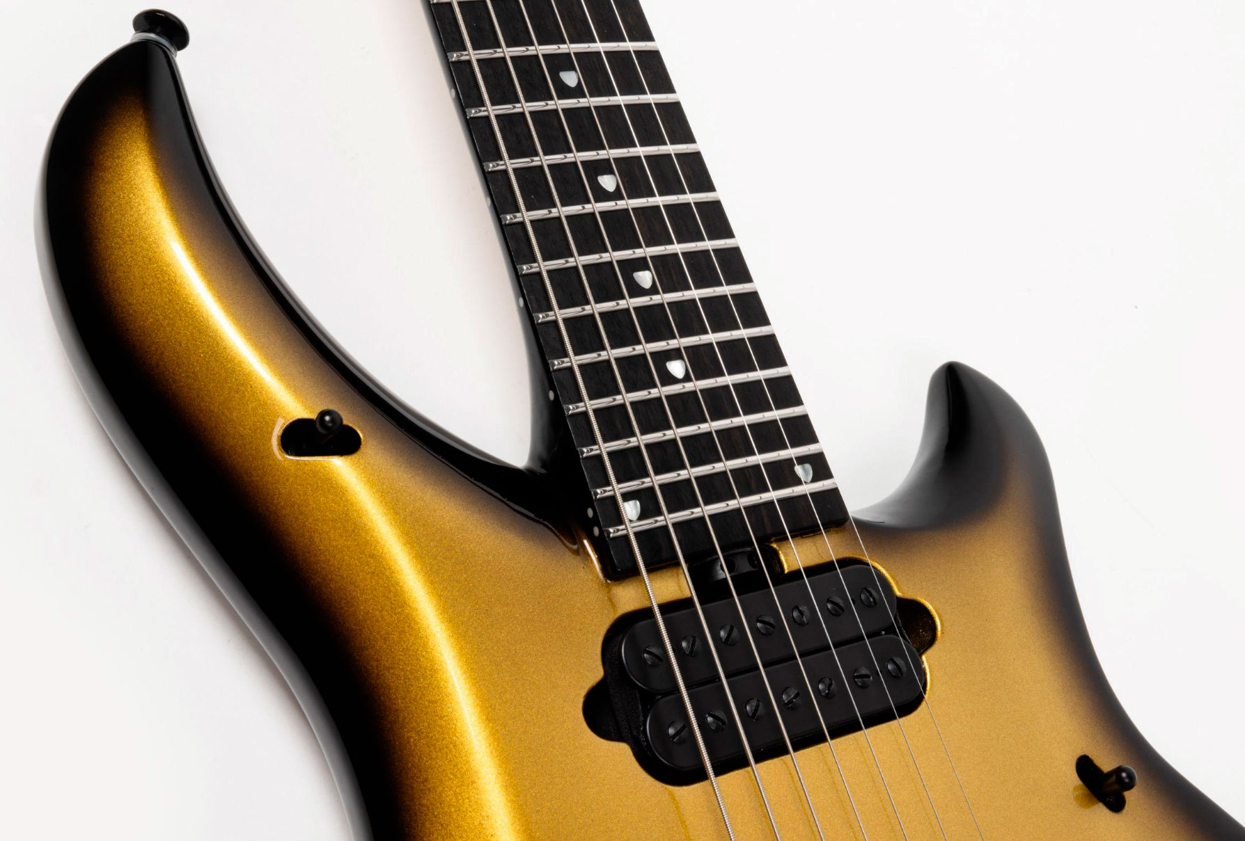 Music Man John Petrucci Majesty 7c Signature 2h Dimarzio Piezo Trem Eb +etui - Gold Eclipse - Signature electric guitar - Variation 6
