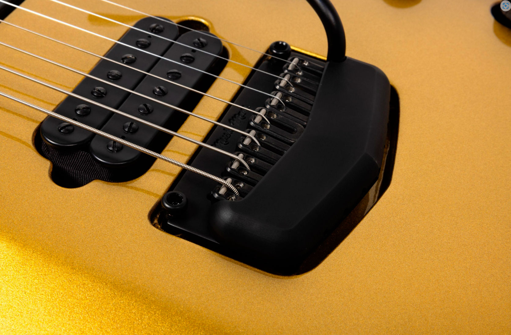 Music Man John Petrucci Majesty 7c Signature 2h Dimarzio Piezo Trem Eb +etui - Gold Eclipse - Signature electric guitar - Variation 7