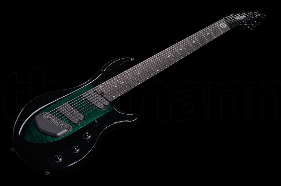 Music Man John Petrucci Majesty 8c Signature 2h Dimarzio Piezo Ht Eb - Emerald Sky - 8 and 9 string electric guitar - Variation 2