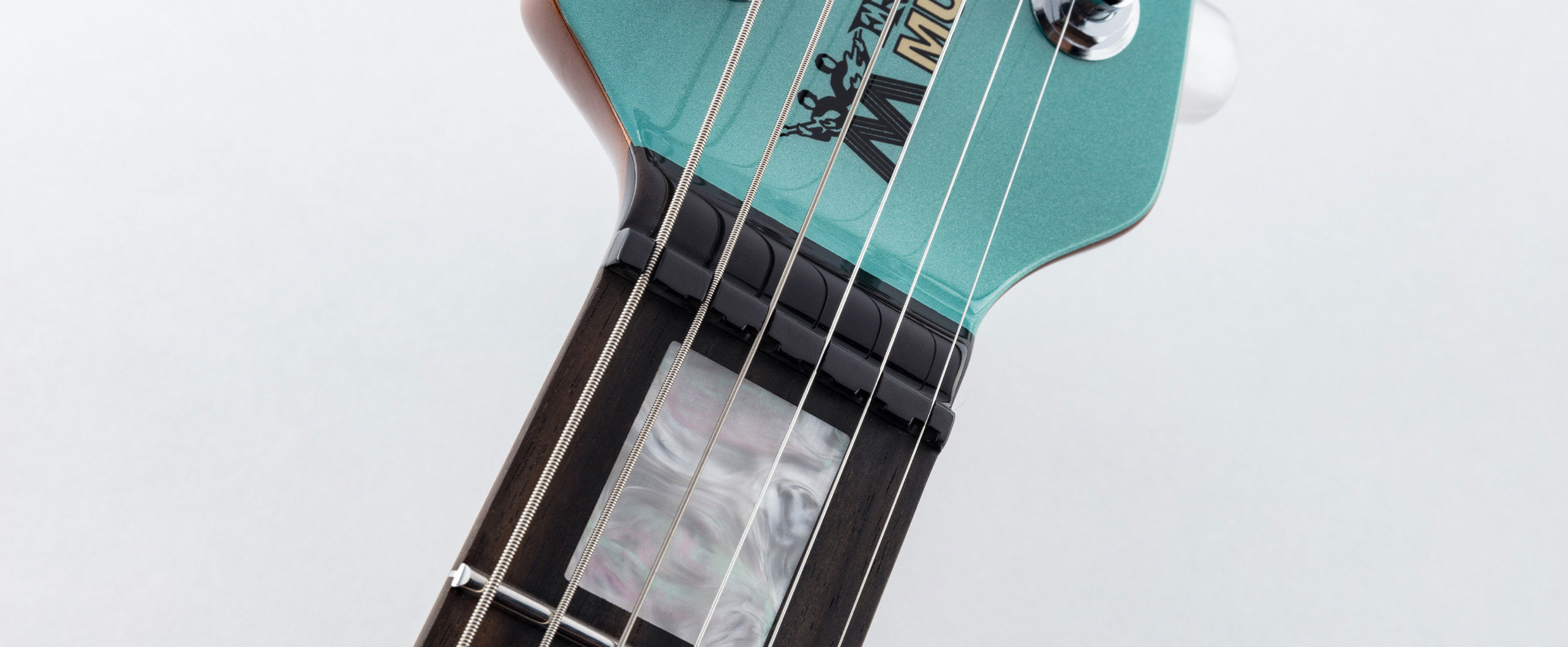 Music Man Mariposa Hh Trem Eb - Dorado Green - Retro rock electric guitar - Variation 5
