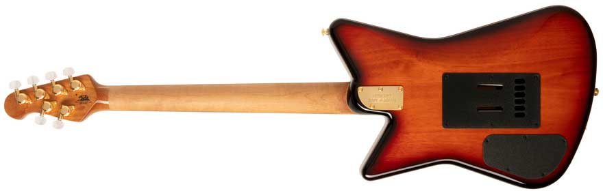 Music Man Mariposa Hh Usa 2h Trem Eb - Sahara Sunset - Retro rock electric guitar - Variation 1