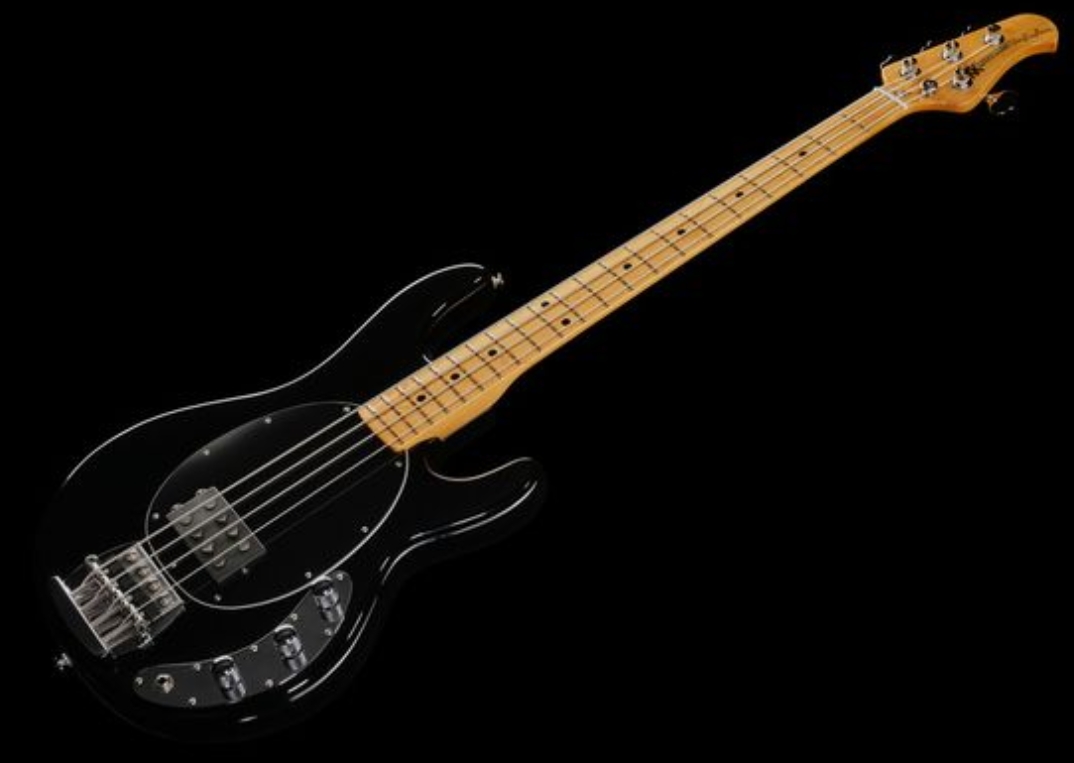Music Man Stingray Retro 70s Usa Active Mn - Black - Solid body electric bass - Variation 1