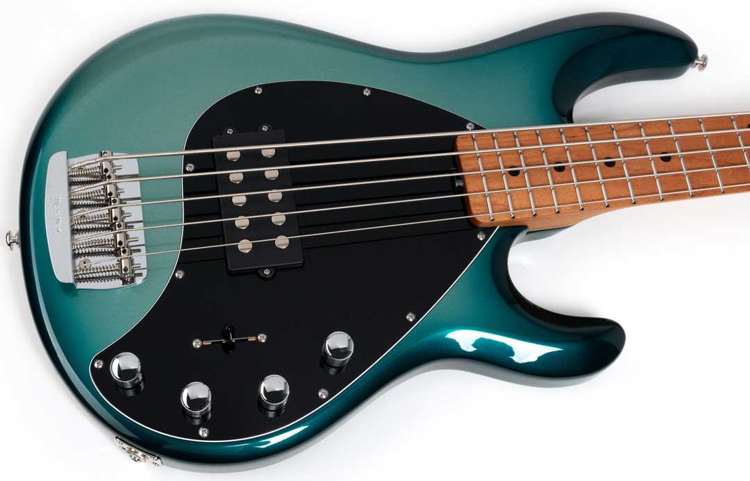 Music Man Stingray Special H 5c Active Mn +housse - Frost Green - Solid body electric bass - Variation 2