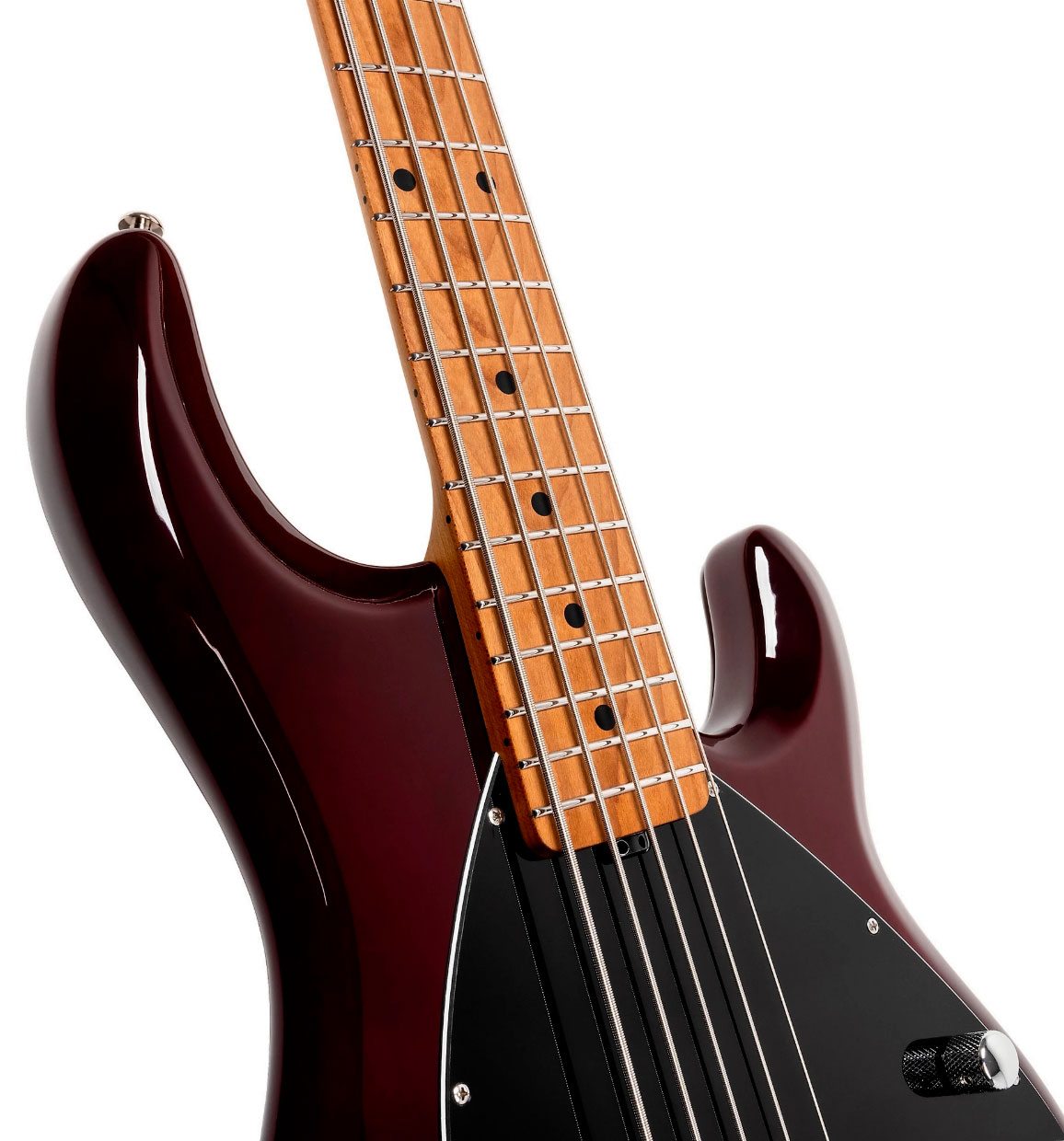 Music Man Stingray Special H 5c Active Mn +housse - Translucent Oxblood - Solid body electric bass - Variation 3