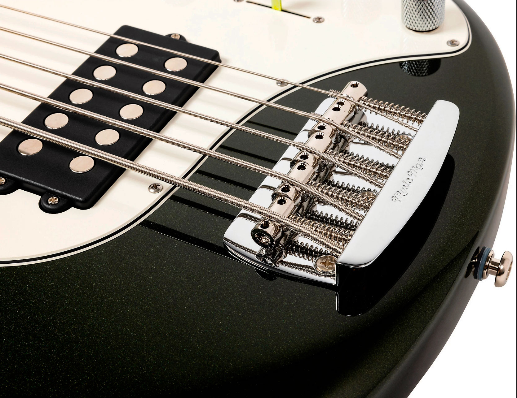 Music Man Stingray Special H 5c Active Rw +housse - Fallout Green - Solid body electric bass - Variation 4