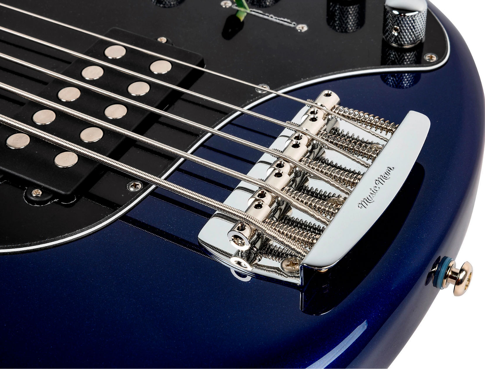 Music Man Stingray Special H 5c Active Rw +housse - Butane Blue - Solid body electric bass - Variation 4